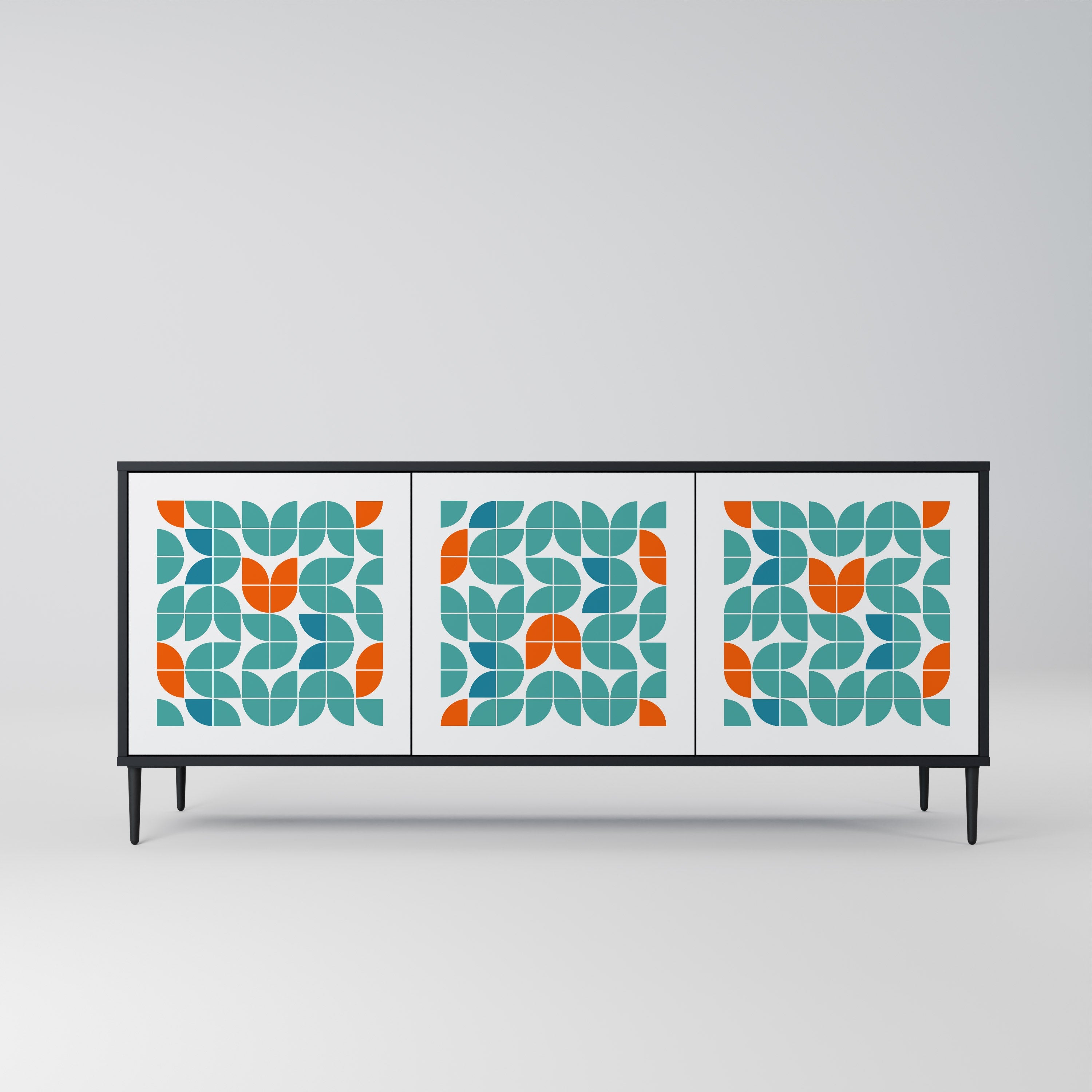 BE THE CHANGE 3-Door Sideboard in Black Finish