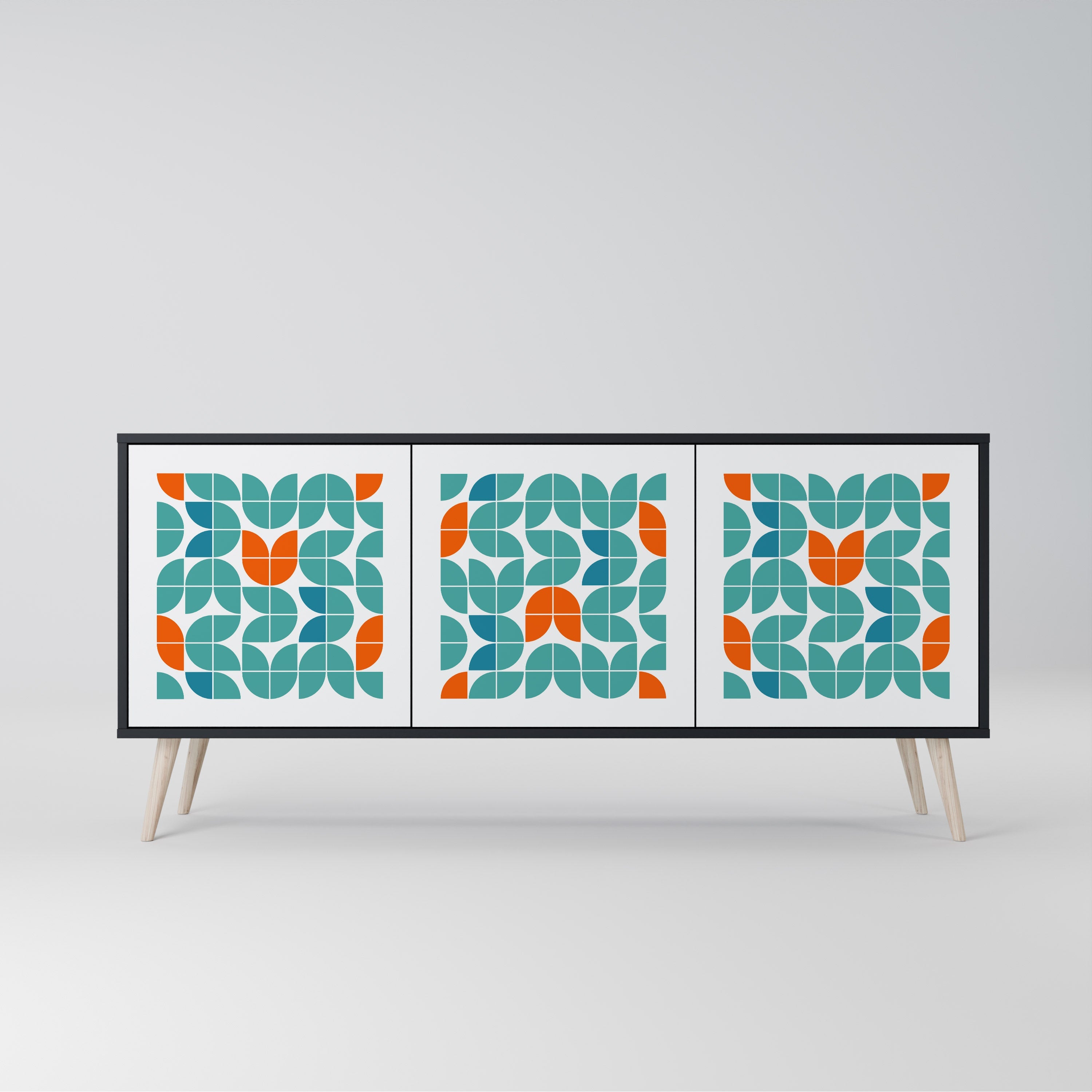 BE THE CHANGE 3-Door Sideboard in Black Finish