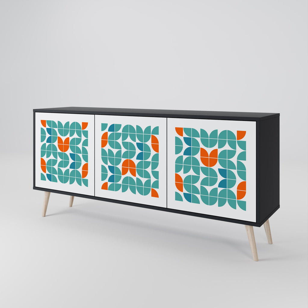 BE THE CHANGE 3-Door Sideboard in Black Finish