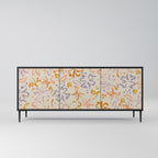 SPRING WHIMSY 3-Door Sideboard in Black Finish