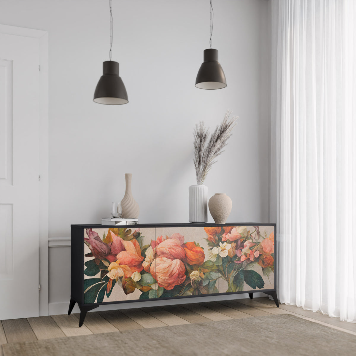 STYLISH BEAUTY Aparador de 3 Portas