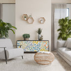 HELLO SPRING 3-Door Sideboard in Black Finish