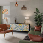 HELLO SPRING 3-Door Sideboard in Black Finish