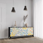 HELLO SPRING 3-Door Sideboard in Black Finish