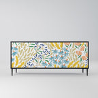 HELLO SPRING 3-Door Sideboard in Black Finish