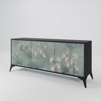 NIGHT LADY 3-Door Sideboard in Black Finish