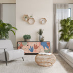 PASTEL DESTINY 3-Door Sideboard in Black Finish