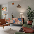 PASTEL DESTINY 3-Door Sideboard in Black Finish