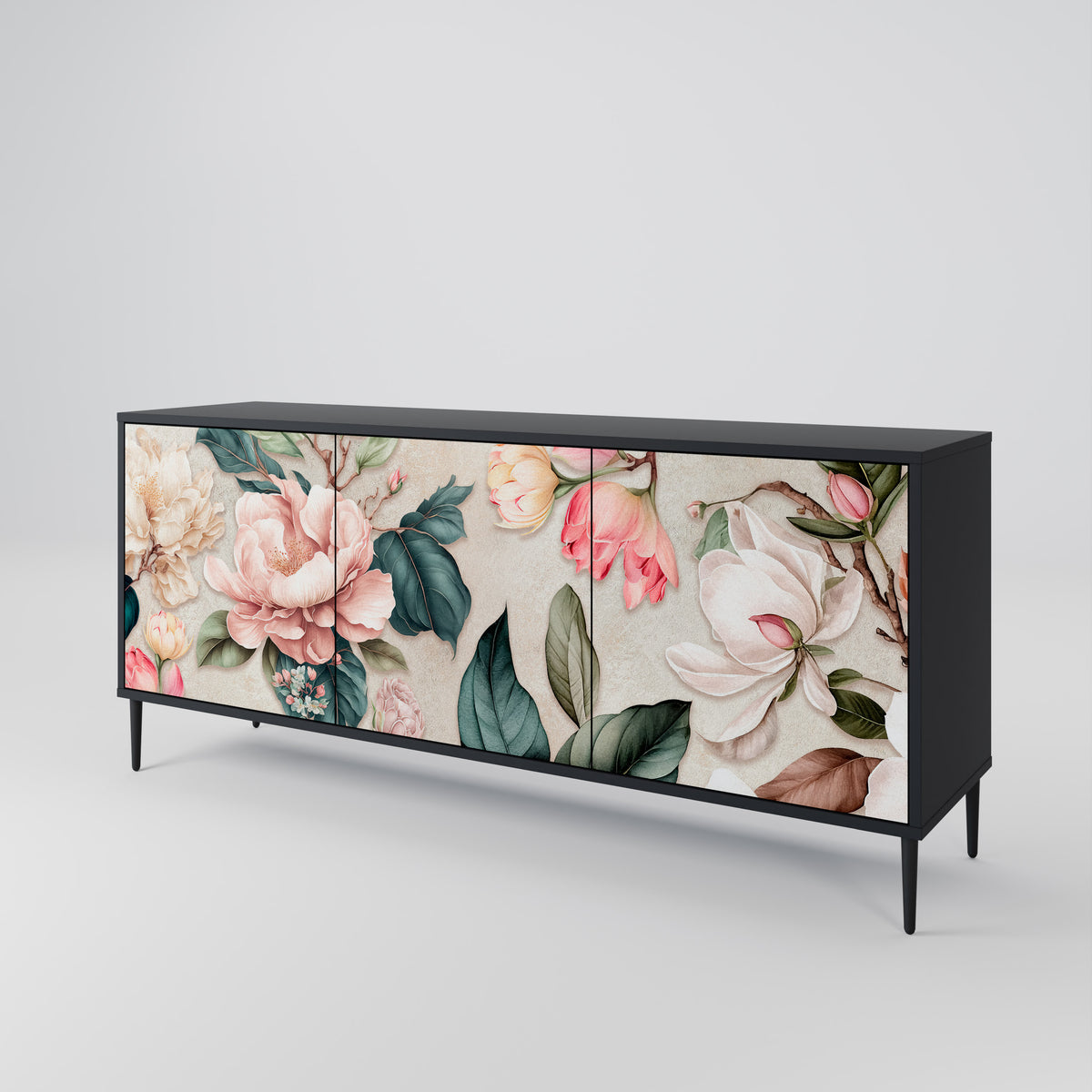 FLORAL GRACE Aparador de 3 Portas