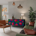 SPRING THOUGHTS Aparador de 3 Portas em Acabamento Preto