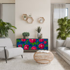 SPRING THOUGHTS Aparador de 3 Portas em Acabamento Preto