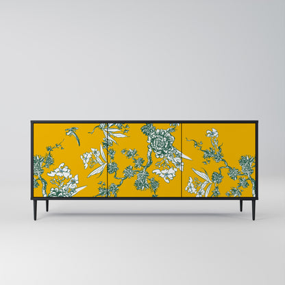 YELLOW CHINOISERIE Aparador de 3 Portas