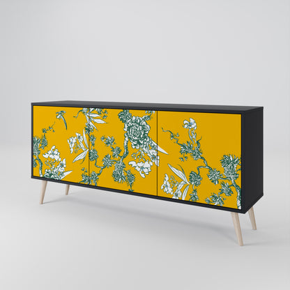 YELLOW CHINOISERIE Aparador de 3 Portas
