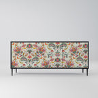 ORGANIC FOLKLORE 3-Door Sideboard in Black Finish