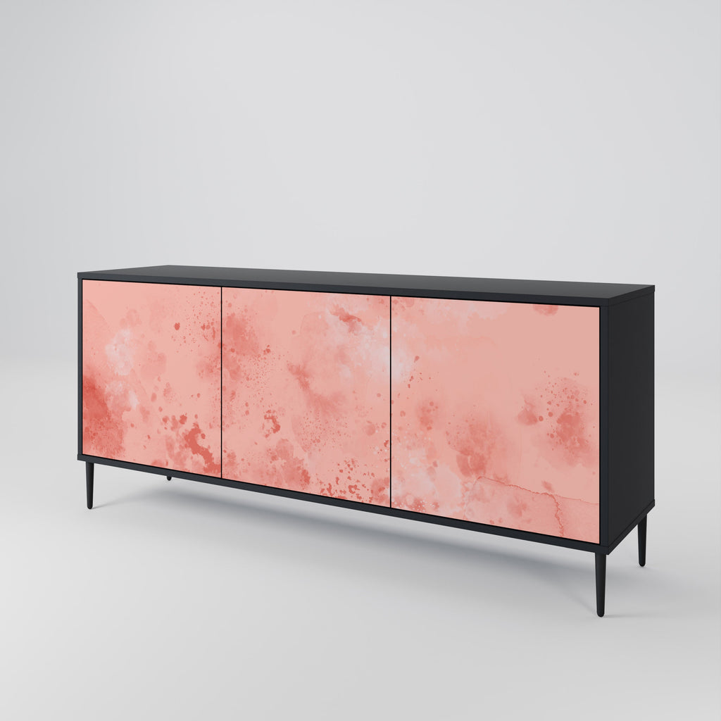 CRANE DANCE 3-Door Sideboard in Black Finish