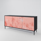CRANE DANCE 3-Door Sideboard in Black Finish