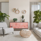 CRANE DANCE 3-Door Sideboard in Black Finish