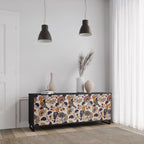 EMINENT HOOPOE 3-Door Sideboard in Black Finish