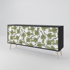SEEDLING SONGBIRD 3-Door Sideboard in Black Finish