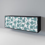 WATERSPOUT SONGIBIRD Aparador de 3 Portas em Acabamento Preto