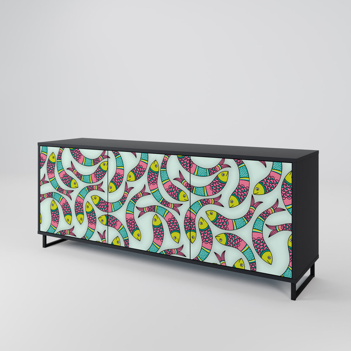 INDIAN FISH 3-Door Sideboard