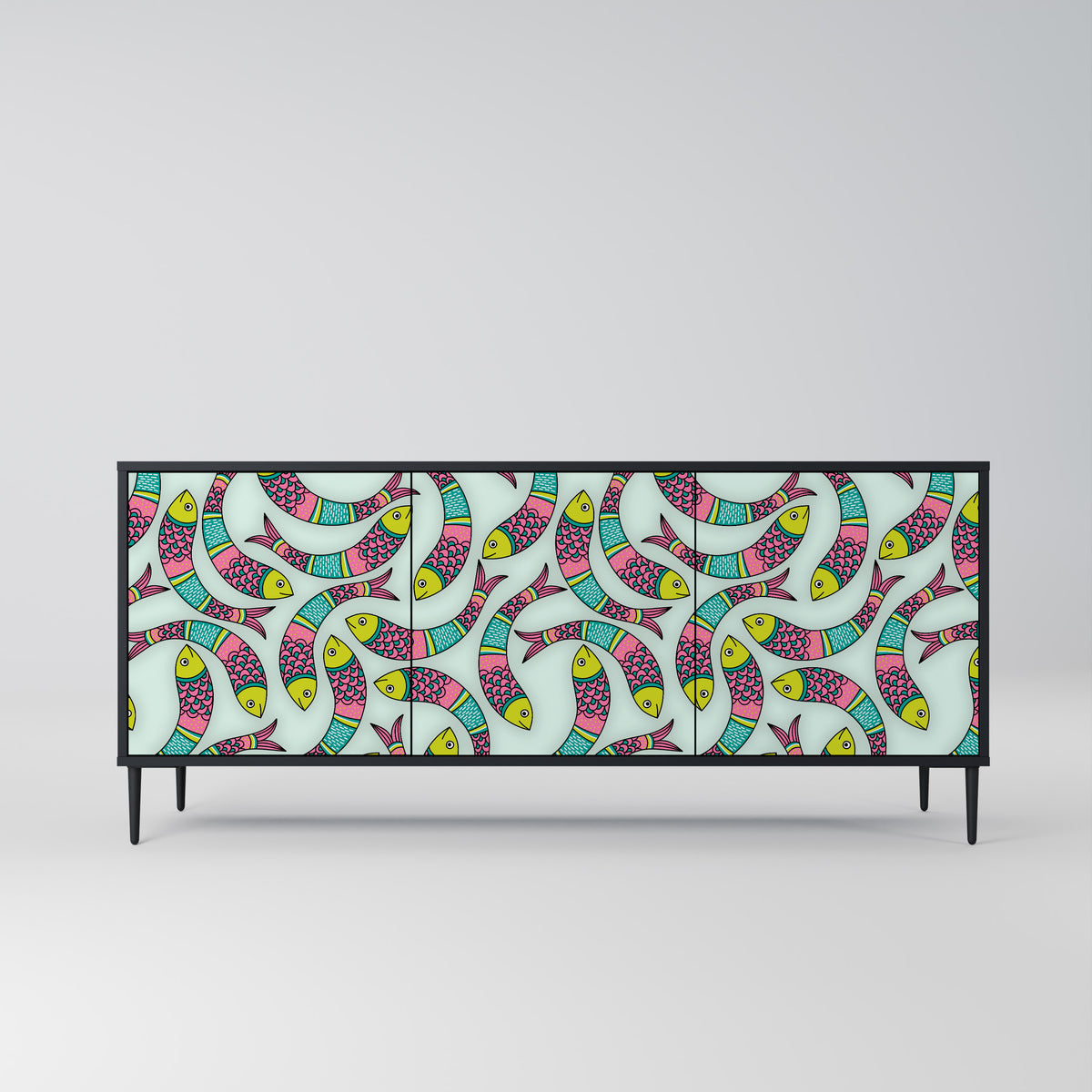 INDIAN FISH 3-Door Sideboard