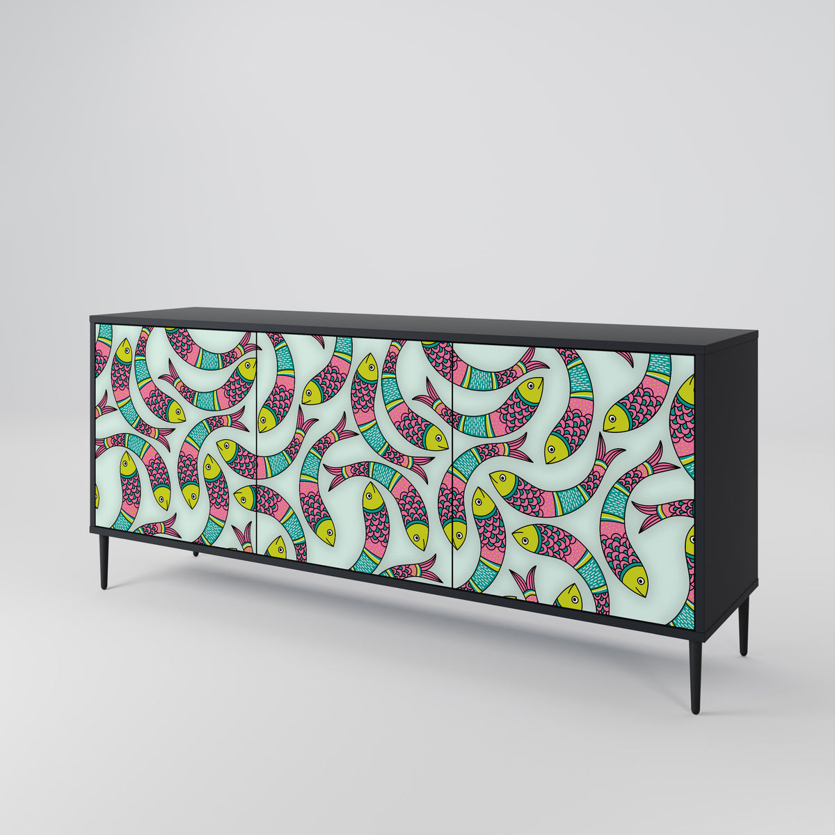 INDIAN FISH 3-Door Sideboard