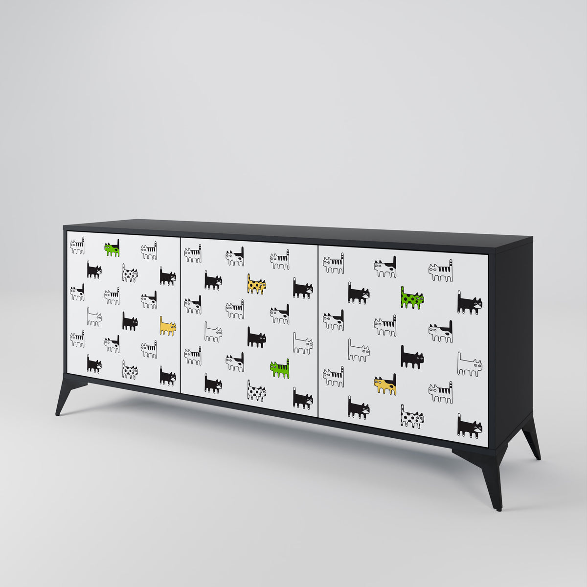 CATS COMPILATION 3-Door Sideboard