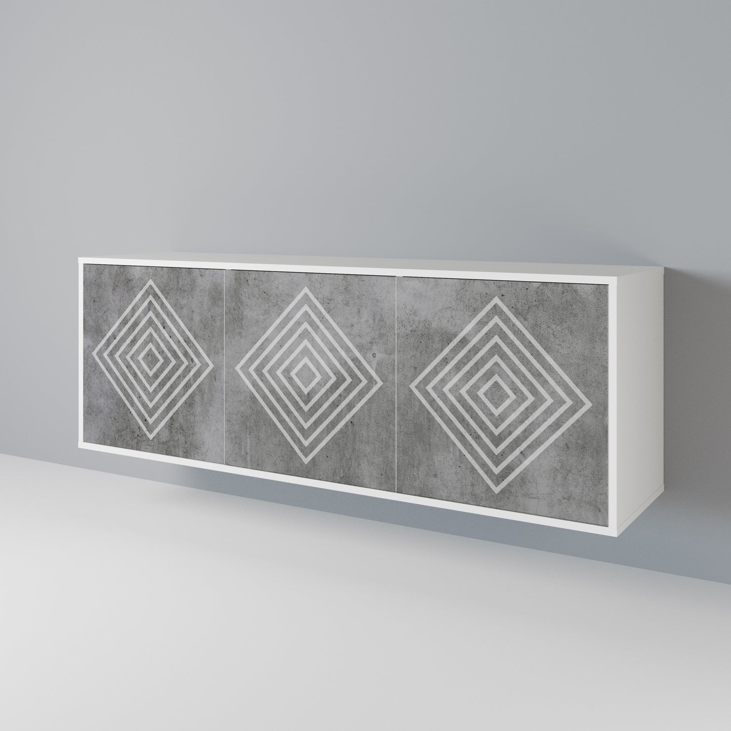 POLYGONAL ARTISTRY 3-Door Sideboard