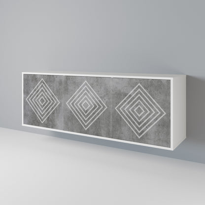 POLYGONAL ARTISTRY 3-Door Sideboard