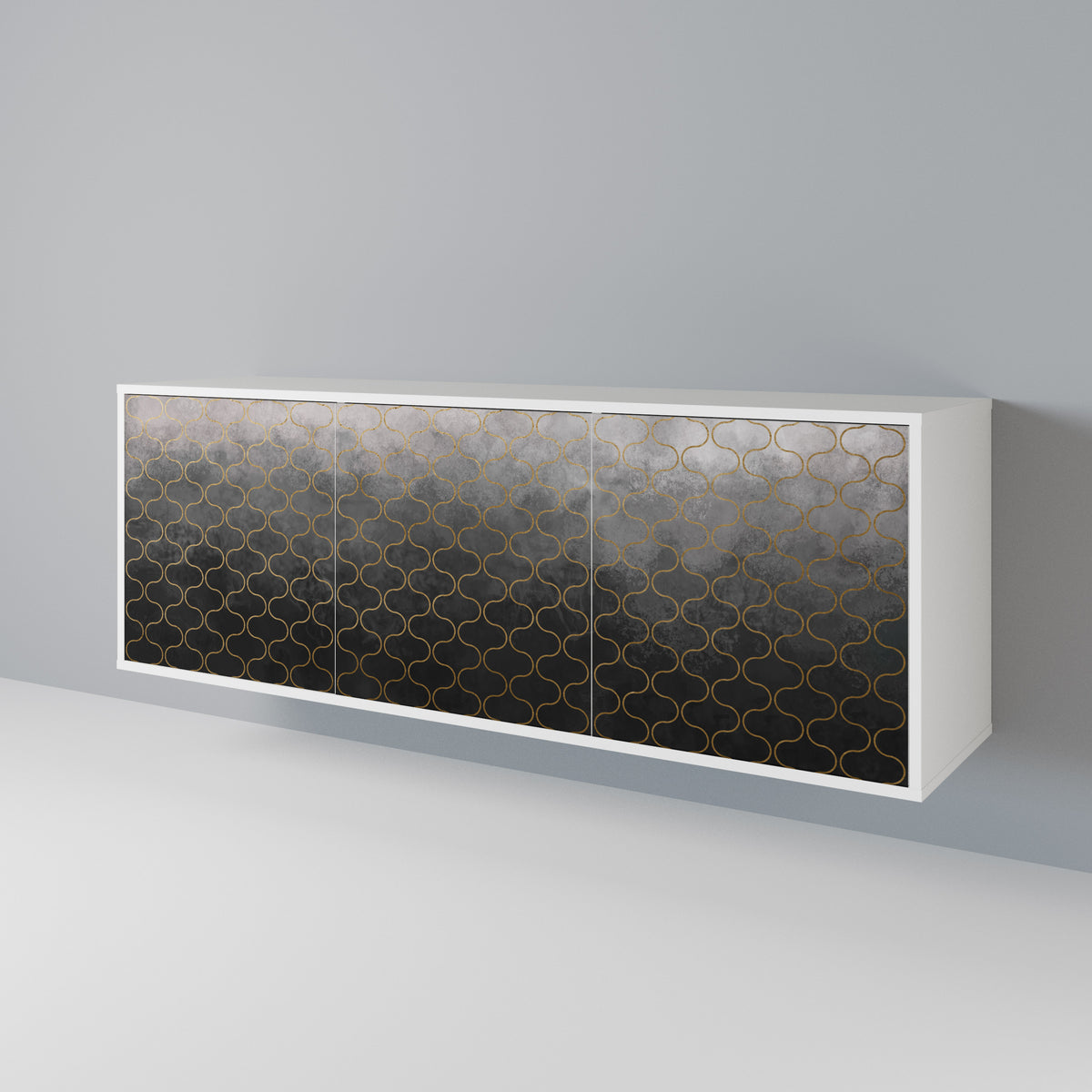 TESSELATED GRAYISH Aparador de 3 Portas