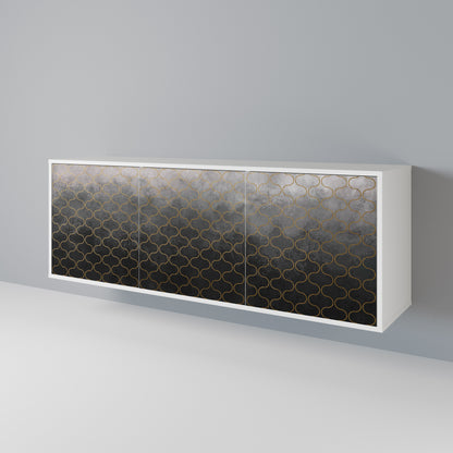 TESSELATED GRAYISH Aparador de 3 Portas