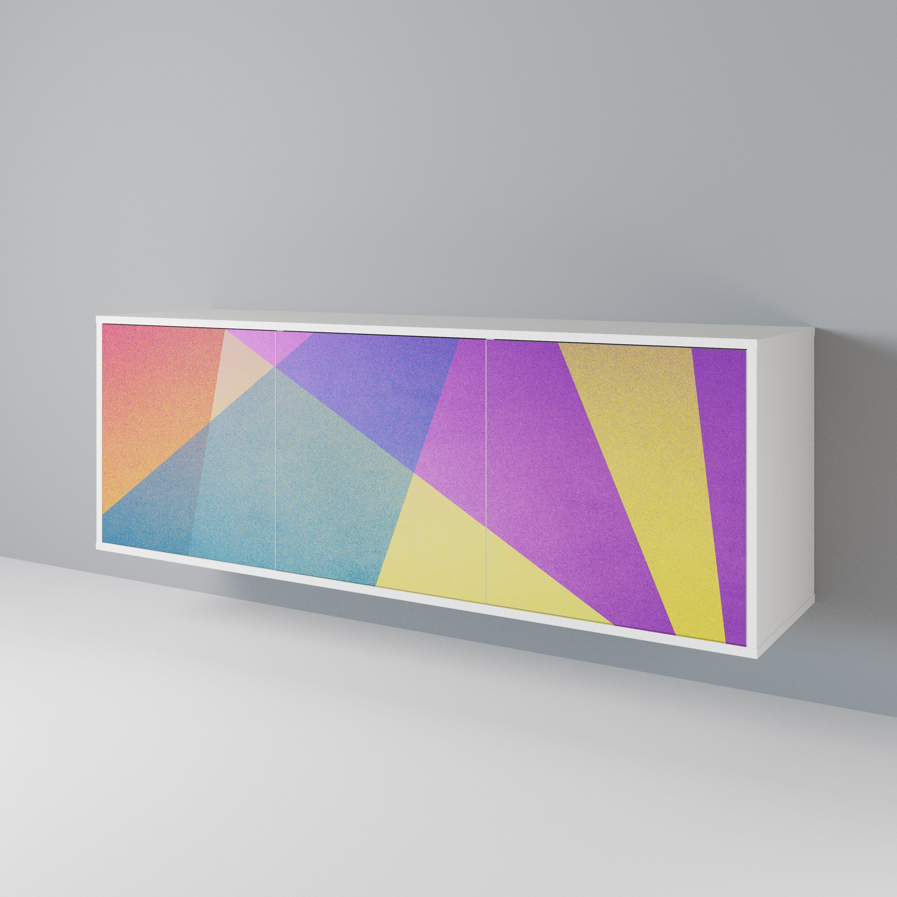 BRIGHT GEOMETRY 3-Door Sideboard