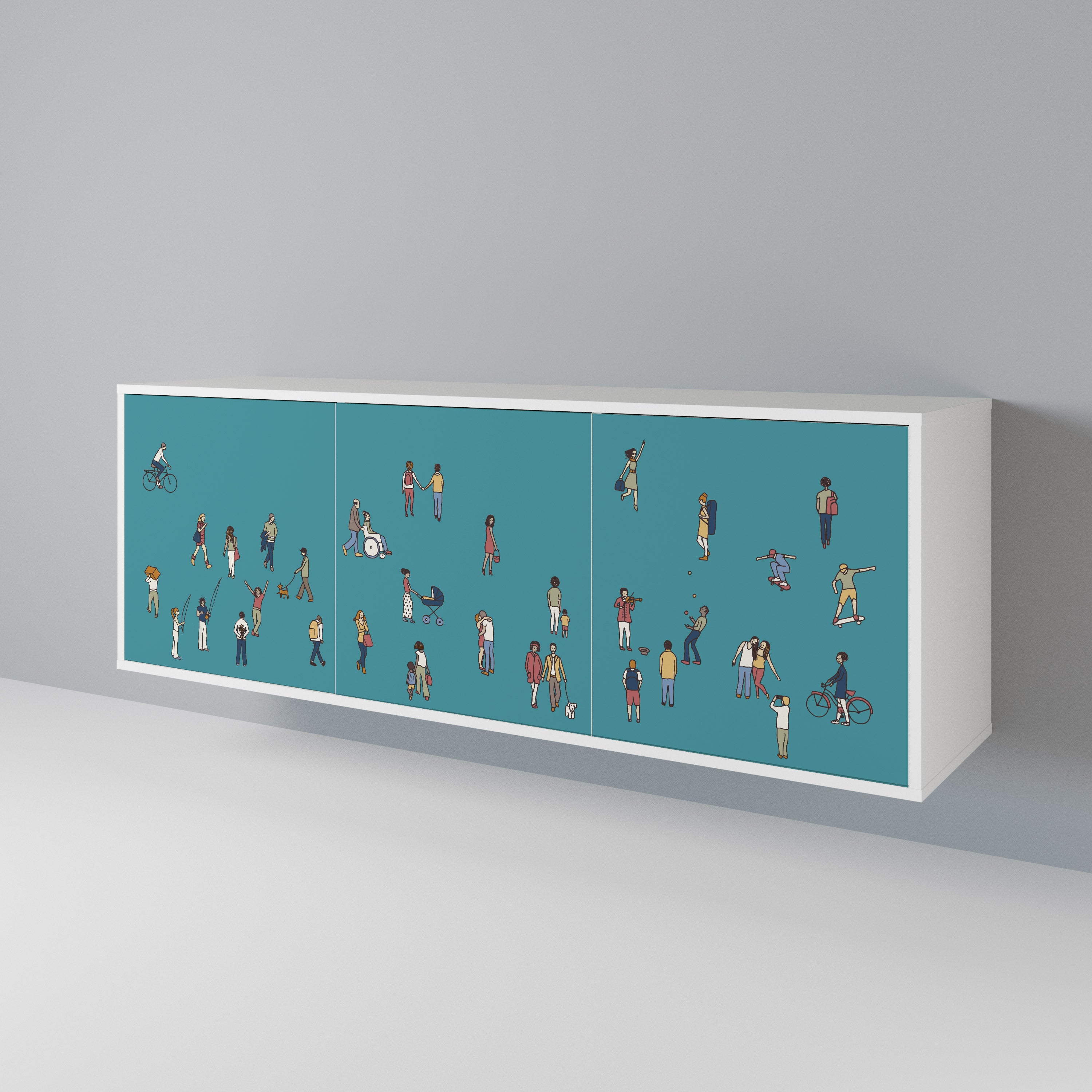 COLLECTIVE STREAM 3-Door Sideboard
