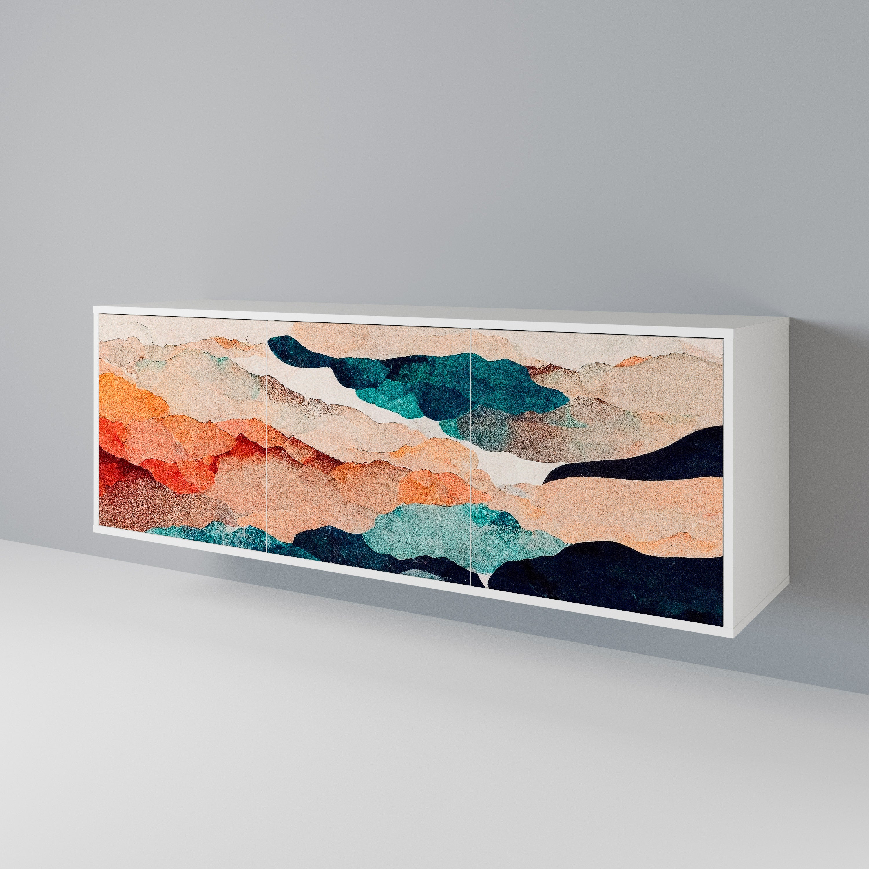 ABSTRACT LANDSCAPE Aparador de 3 Portas