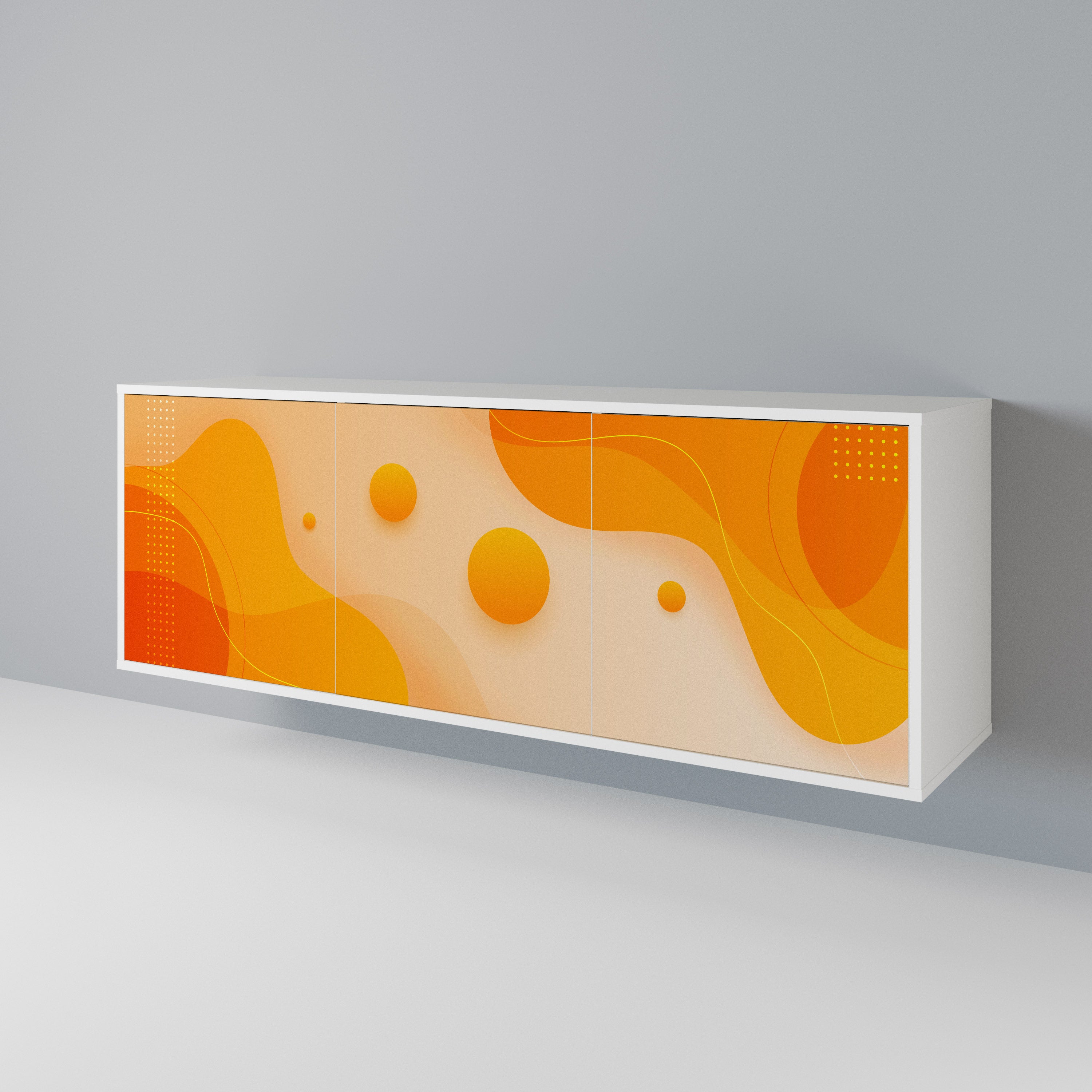 ORANGE ARRANGEMENT Aparador de 3 Portas