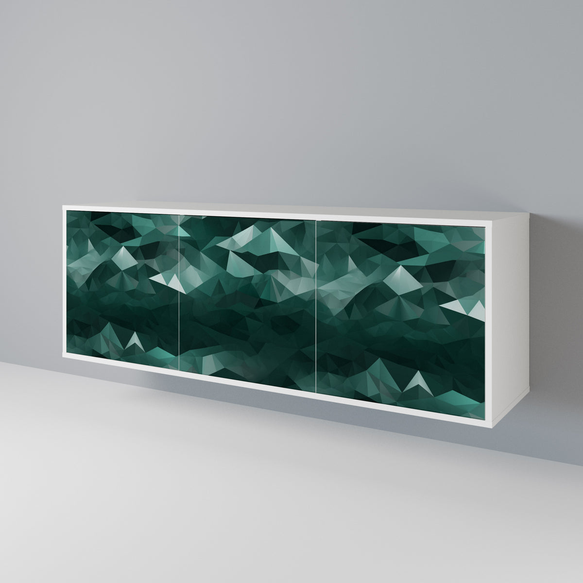 POLYGONAL FLOATING Aparador de 3 Portas