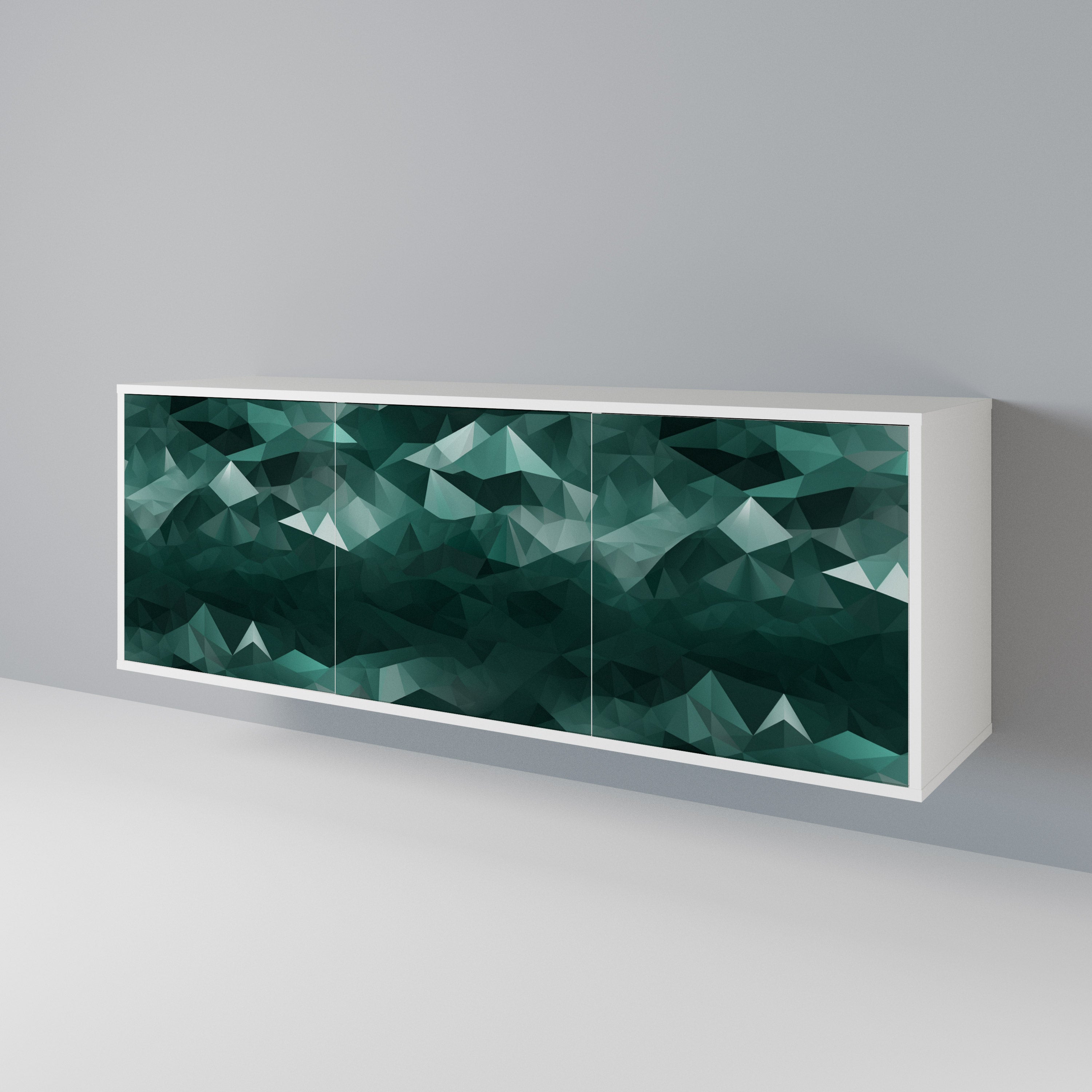 POLYGONAL FLOATING Aparador de 3 Portas