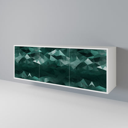 POLYGONAL FLOATING Aparador de 3 Portas