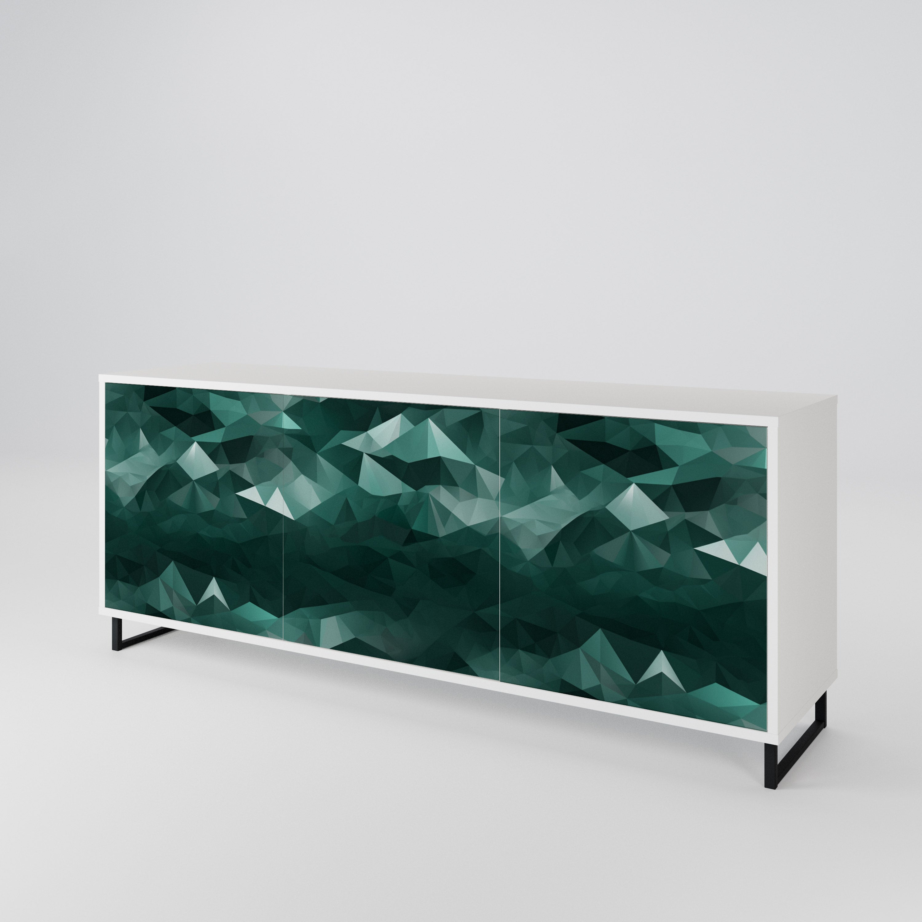 POLYGONAL FLOATING Aparador de 3 Portas