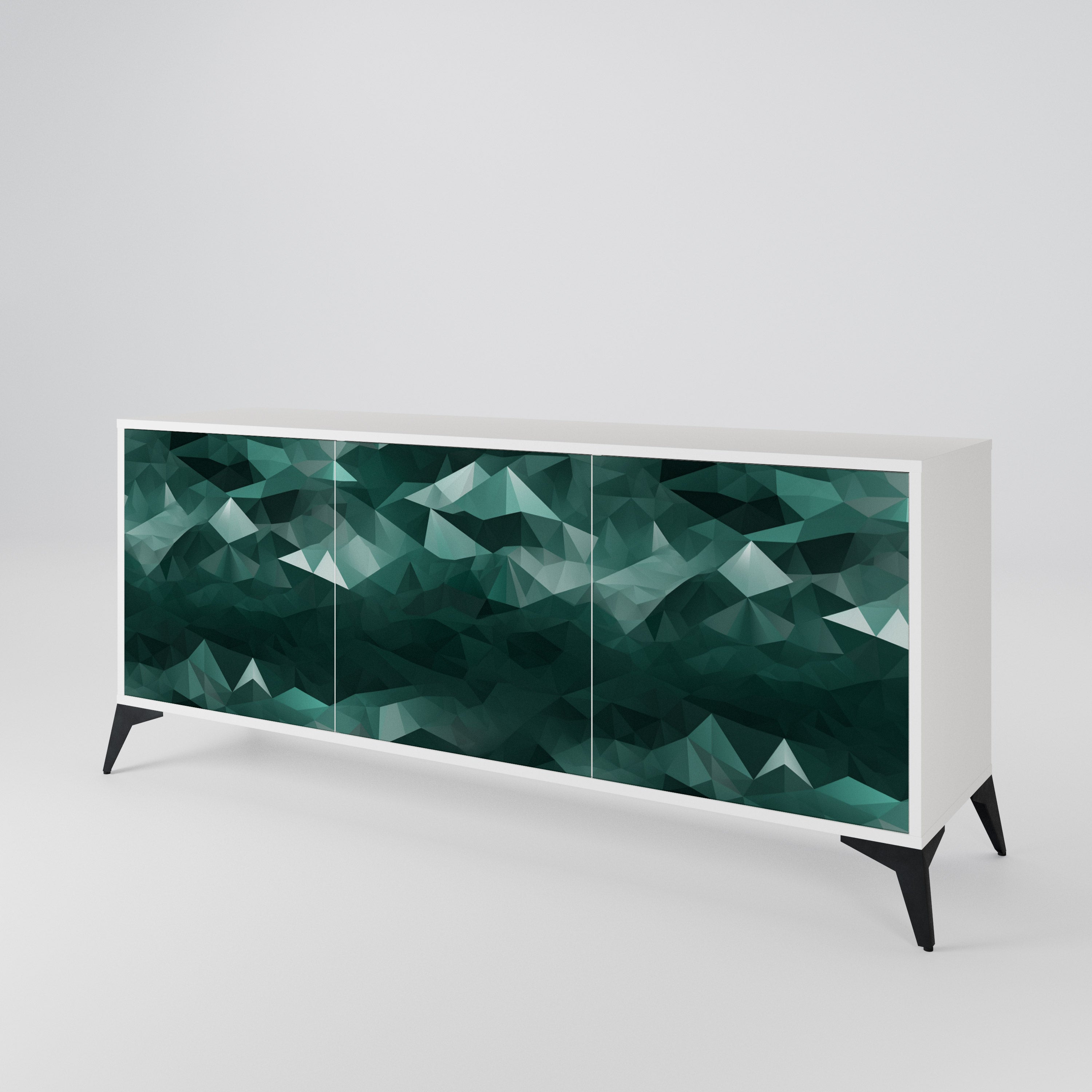 POLYGONAL FLOATING Aparador de 3 Portas