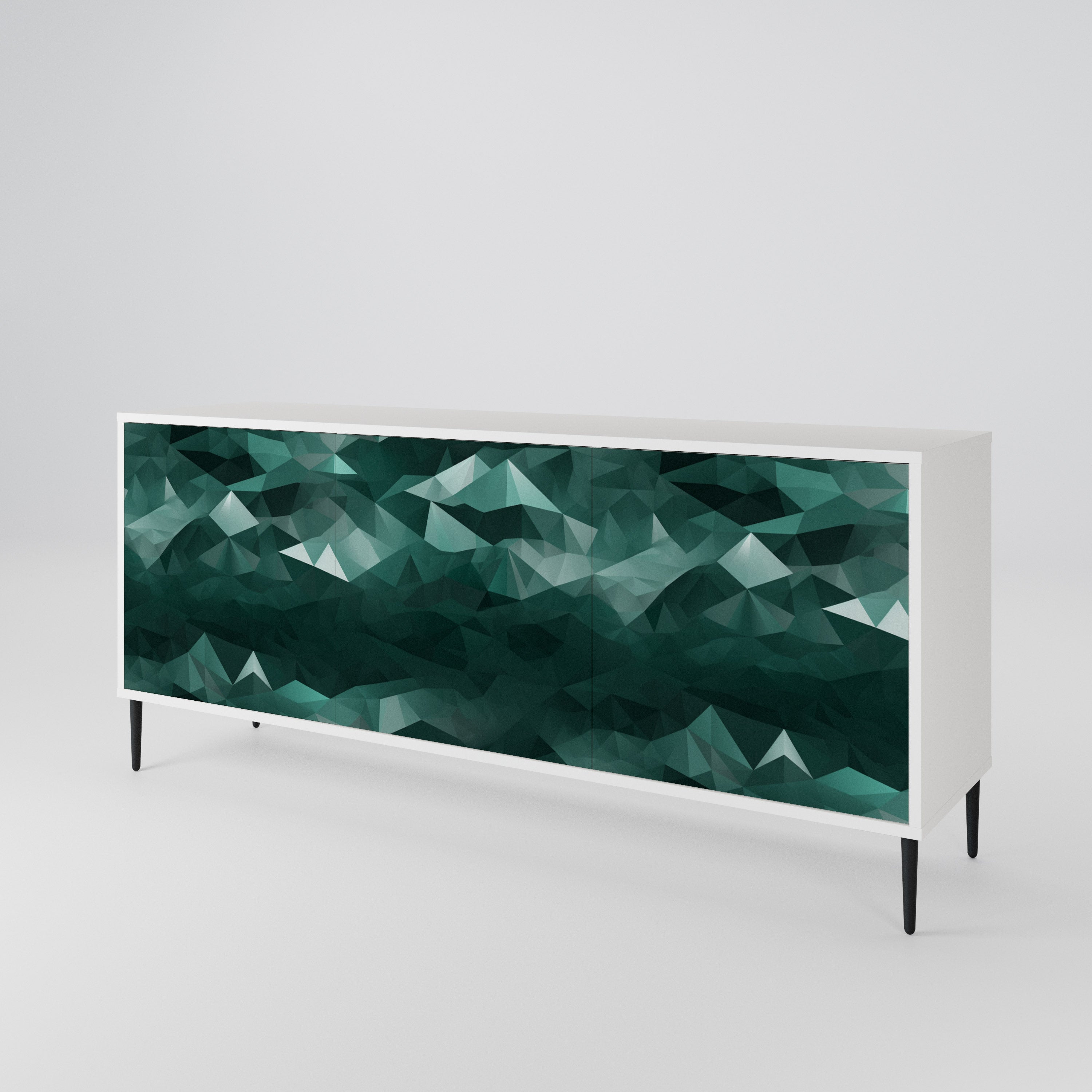 POLYGONAL FLOATING Aparador de 3 Portas