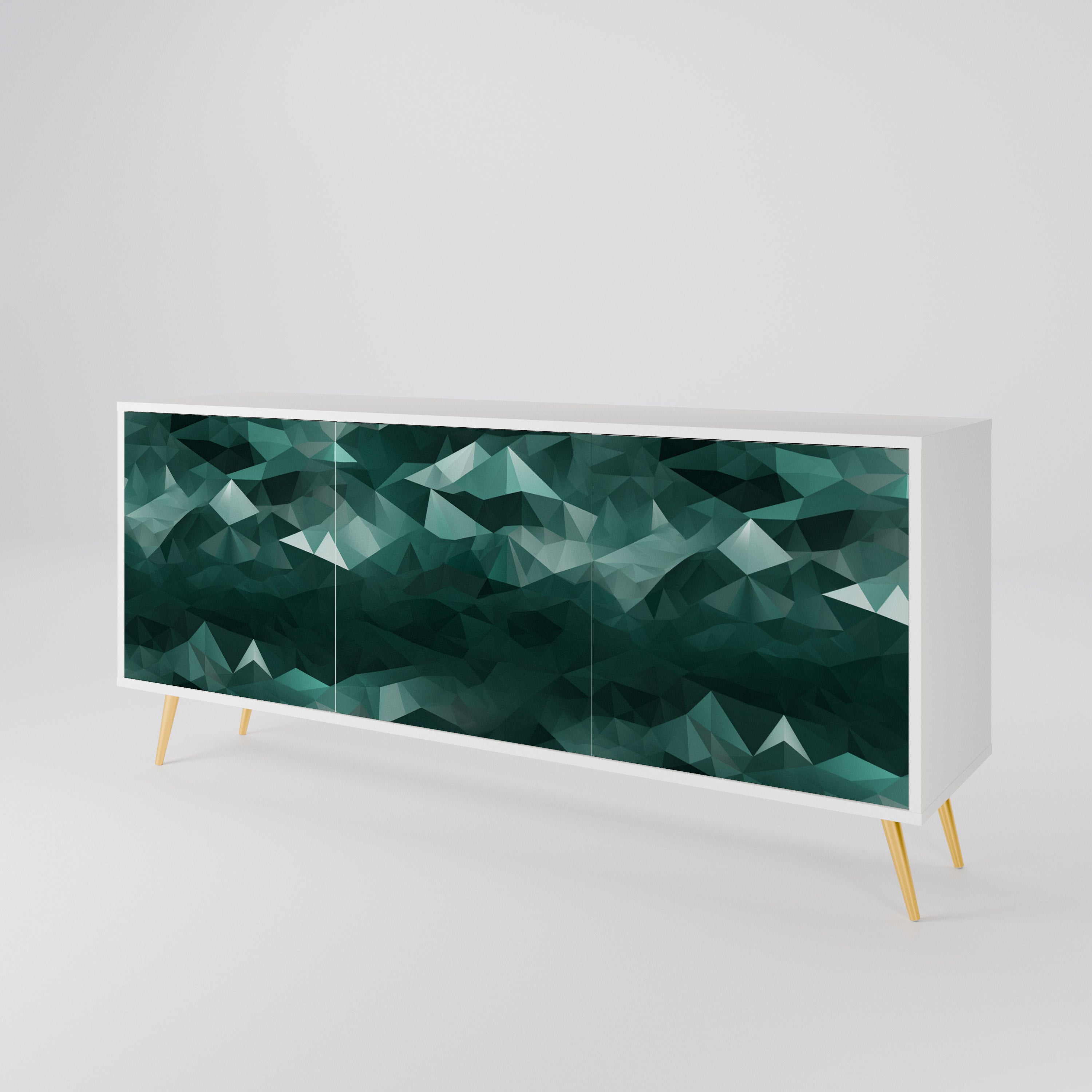 POLYGONAL FLOATING Aparador de 3 Portas
