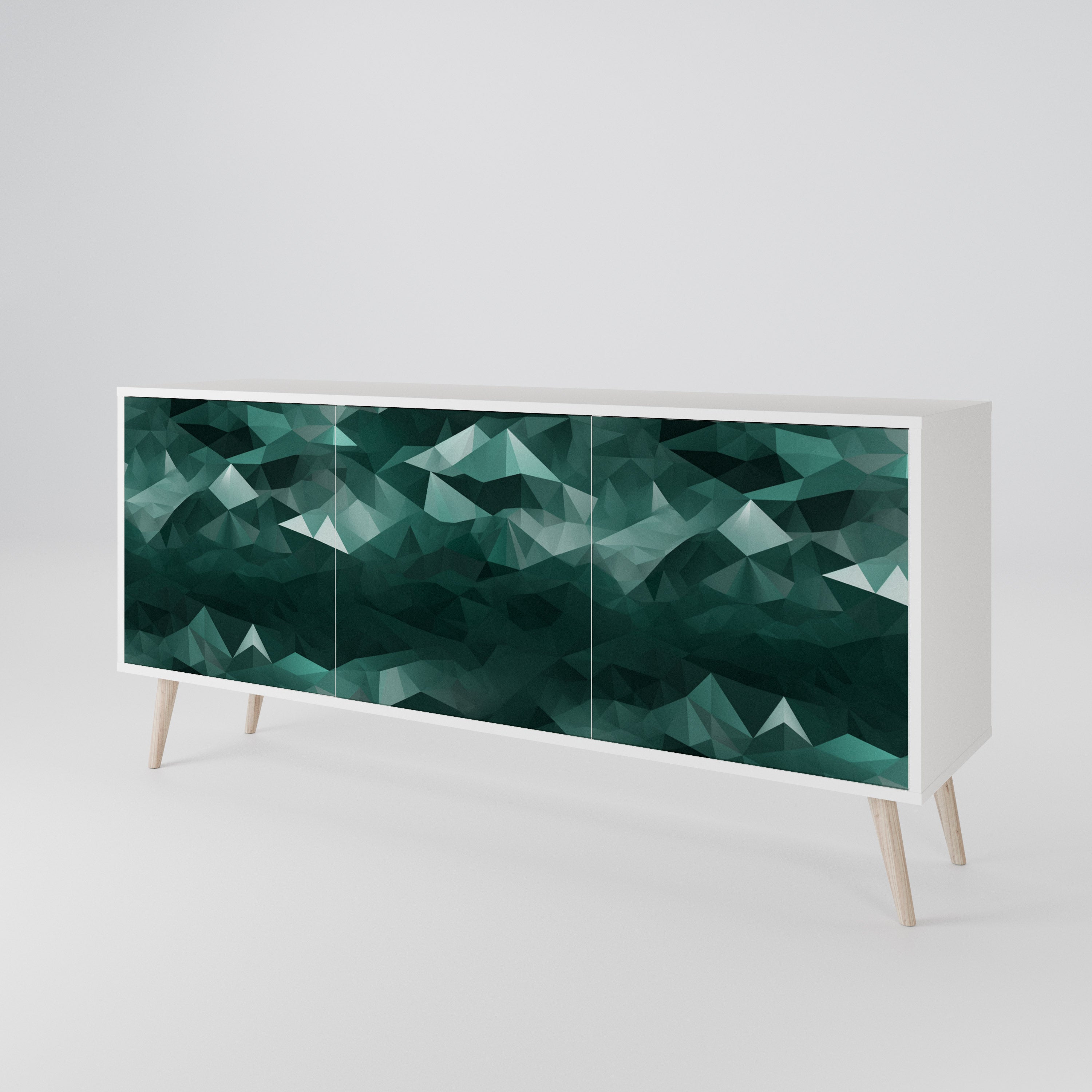 POLYGONAL FLOATING Aparador de 3 Portas