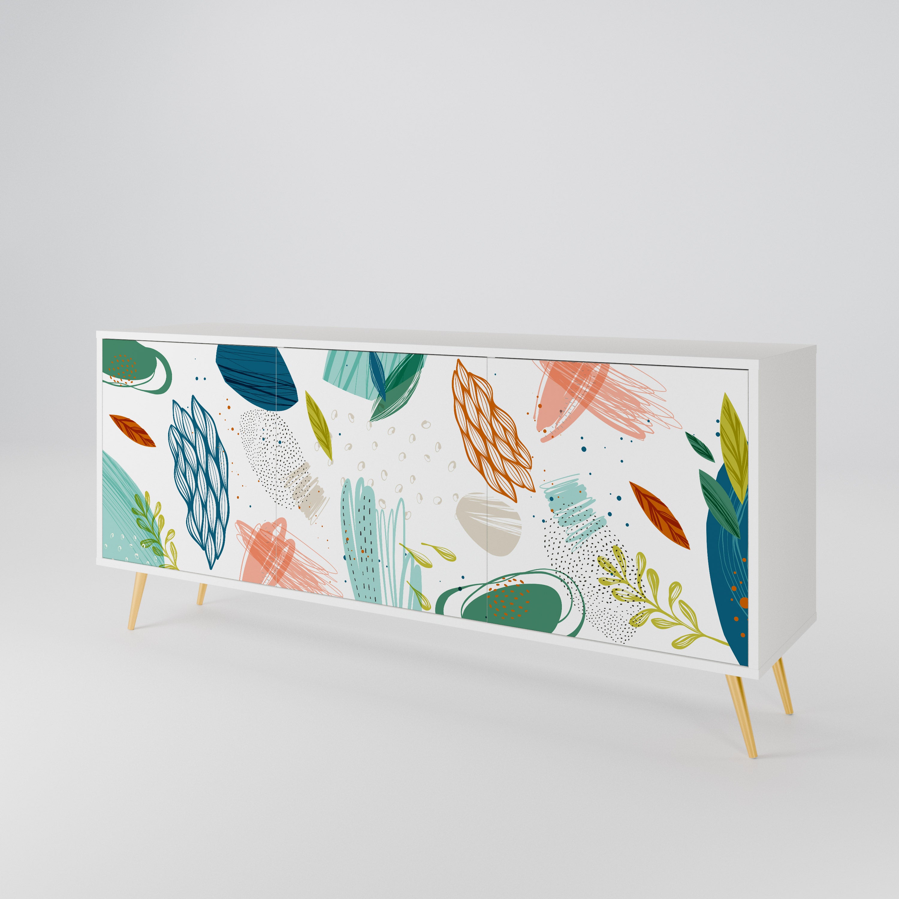 BOTANICAL HURRICANE 3-Door Sideboard