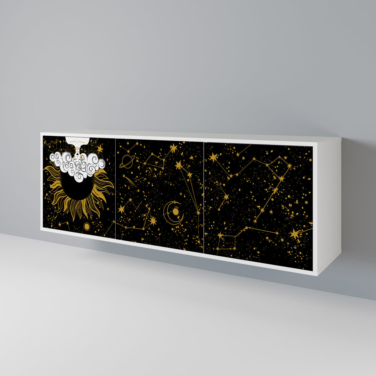 STELLAR CONSTELLATIONS Aparador de 3 Portas