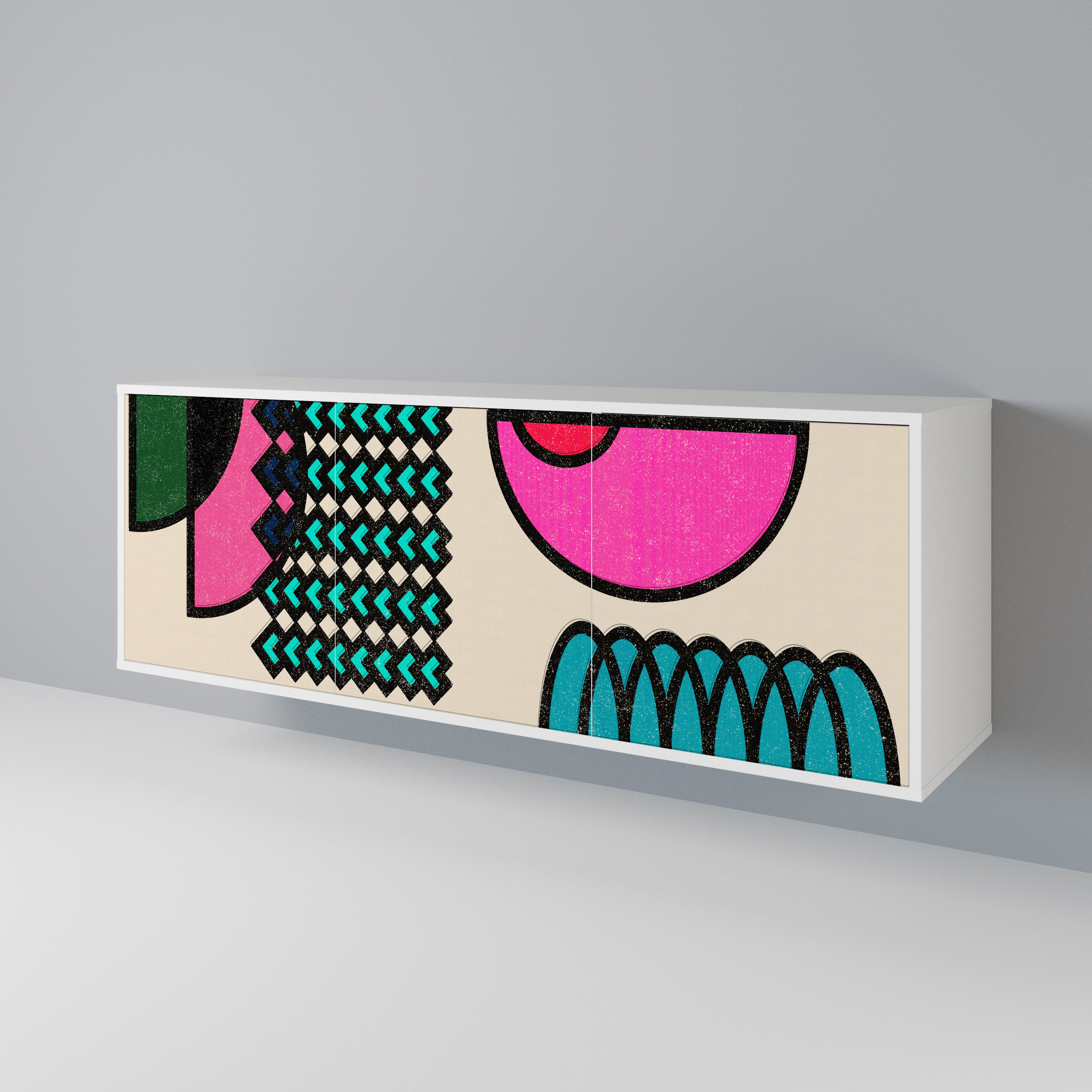 GEOMETRIC RHAPSODY 3-Door Sideboard