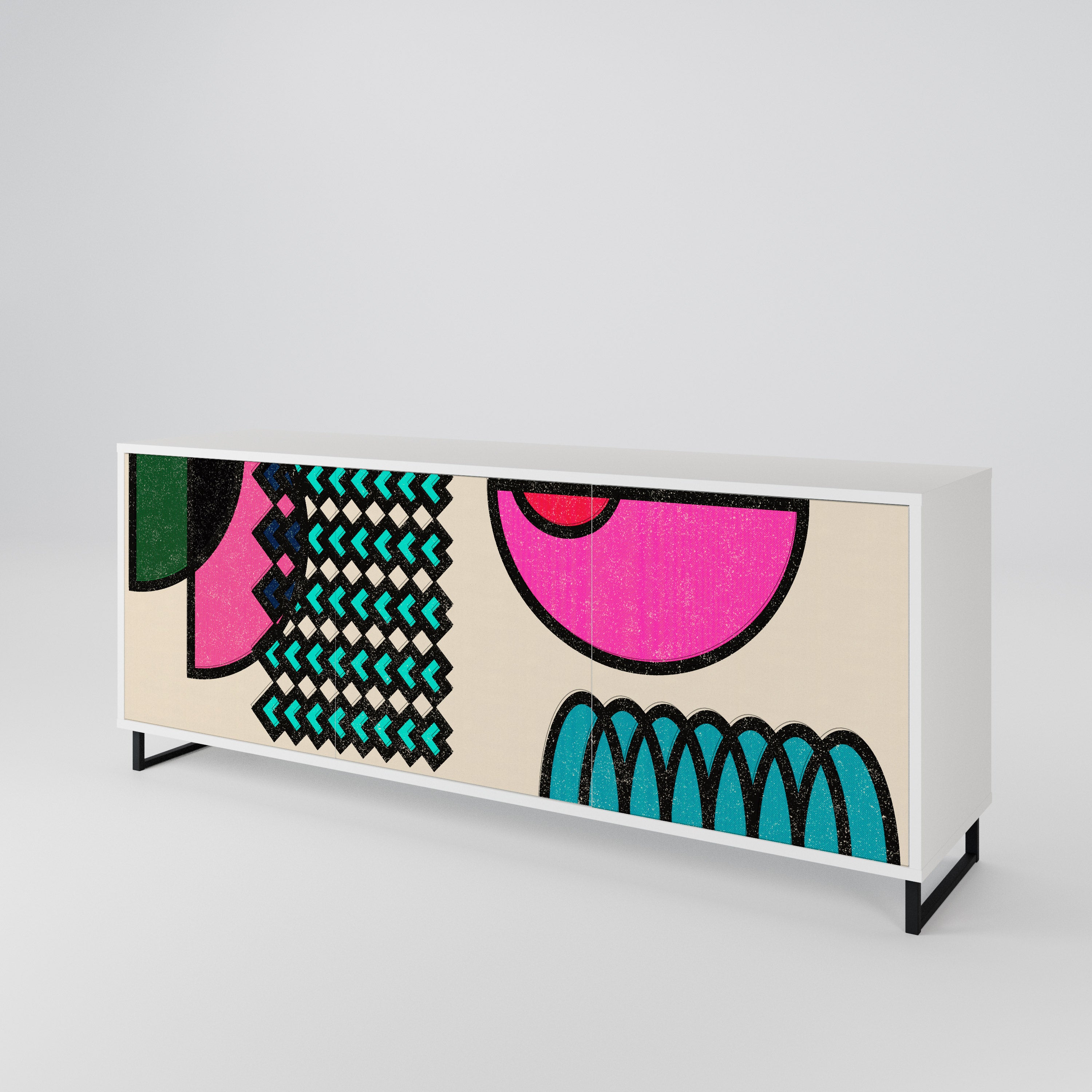 GEOMETRIC RHAPSODY 3-Door Sideboard