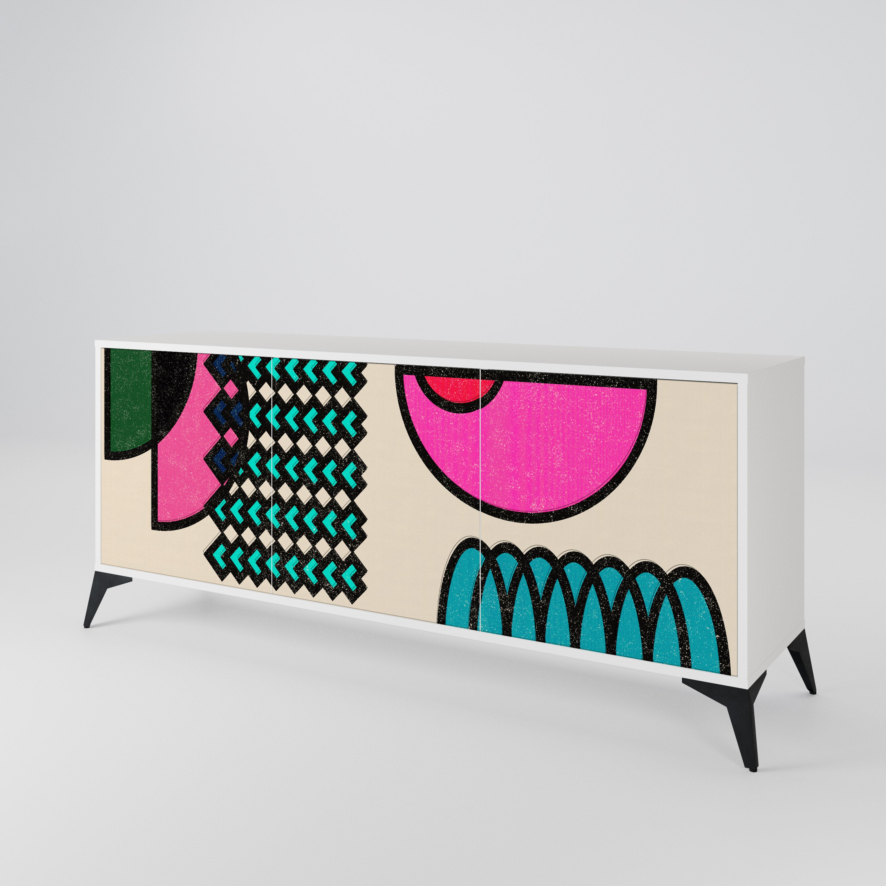GEOMETRIC RHAPSODY 3-Door Sideboard