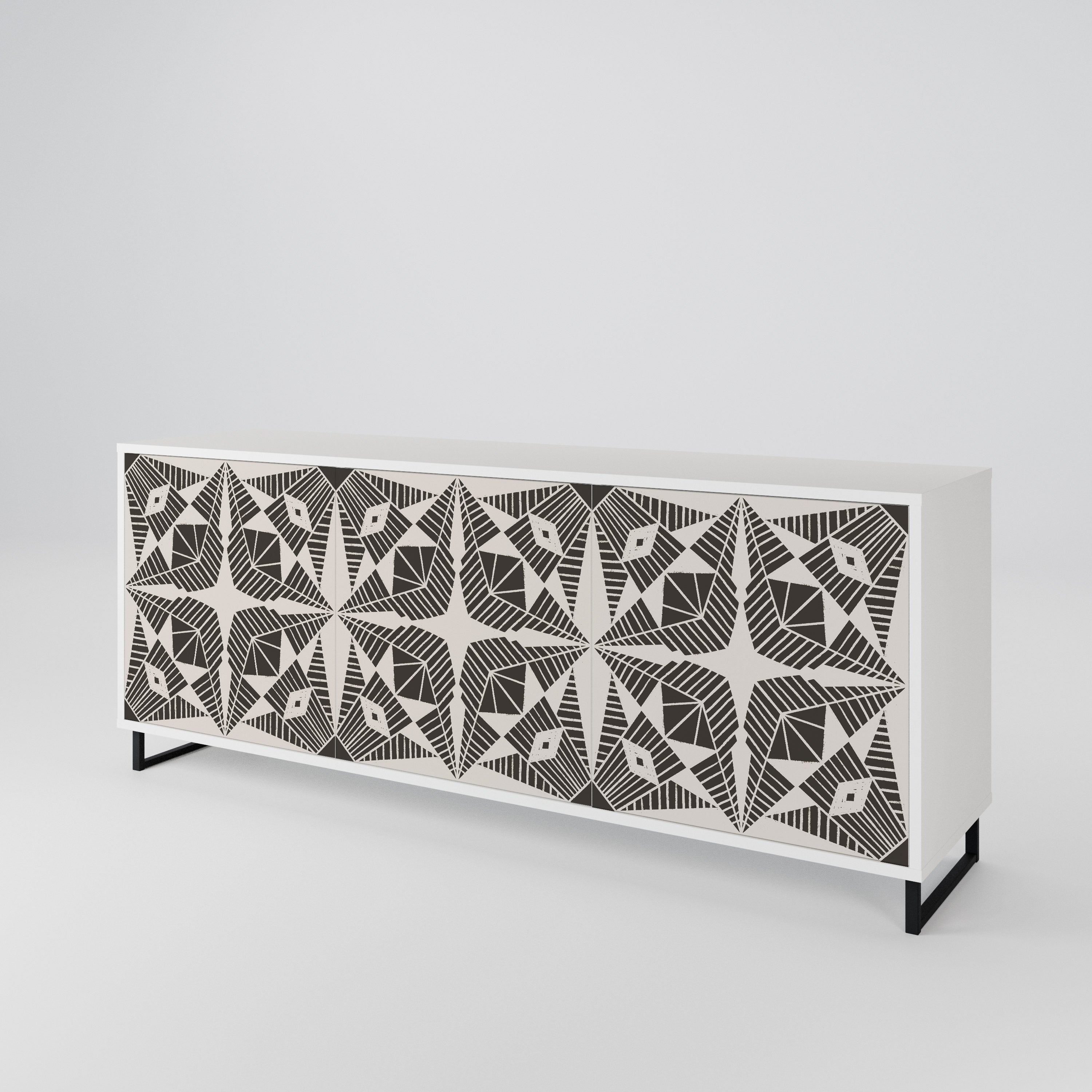 MONOCHROME NEXUS 3-Door Sideboard